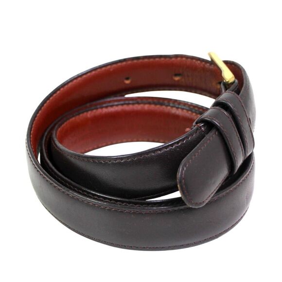 Coach 5700 DARK BROWN GENUINE LEATHER 7/8"Wd CASUAL DRESS MEN'S BELT 36/90 (80T - Picture 5 of 13